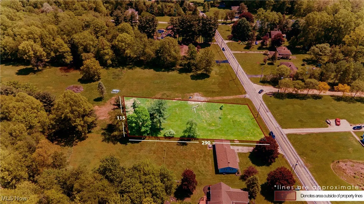 View of property location with property parcel outlined