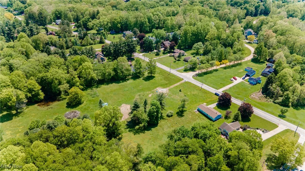 Bird's eye view of the area