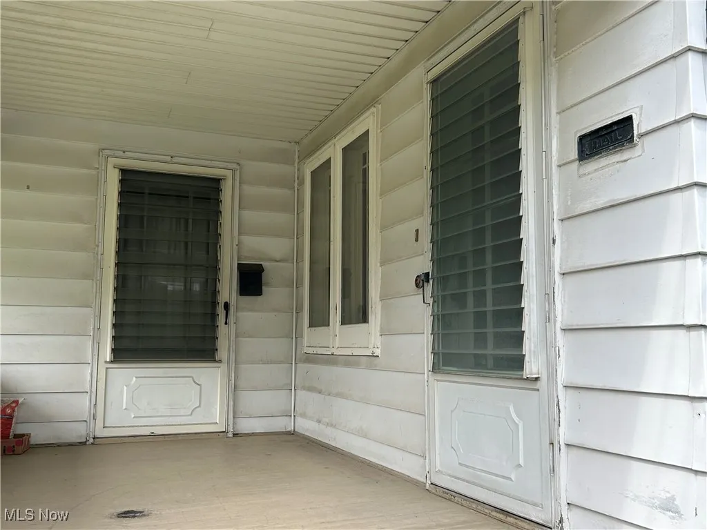 Front Porch with both entrances.