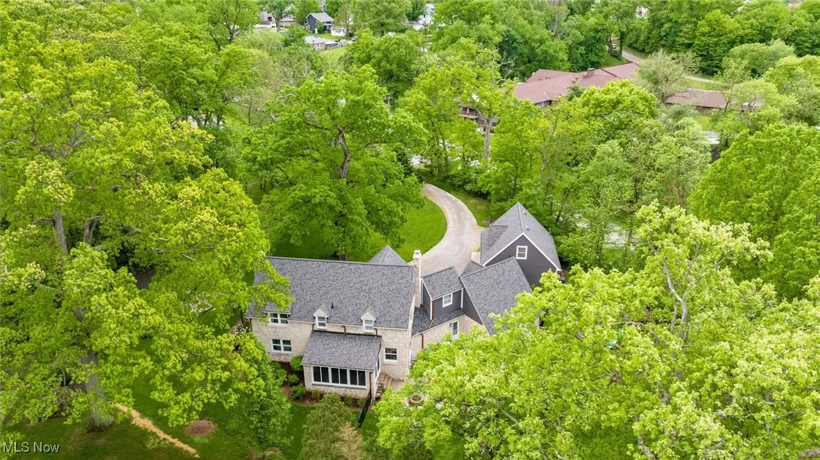 View from above of property