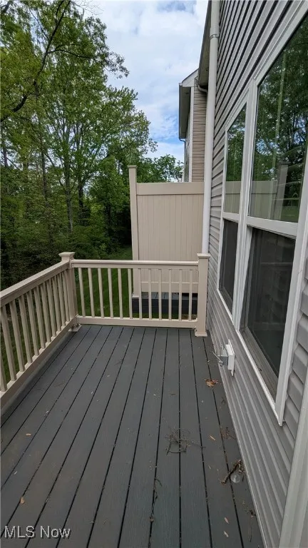 View of deck