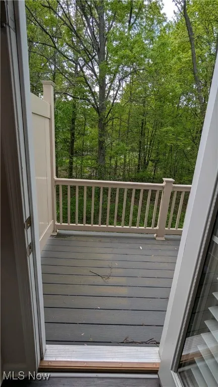 View of wooden terrace