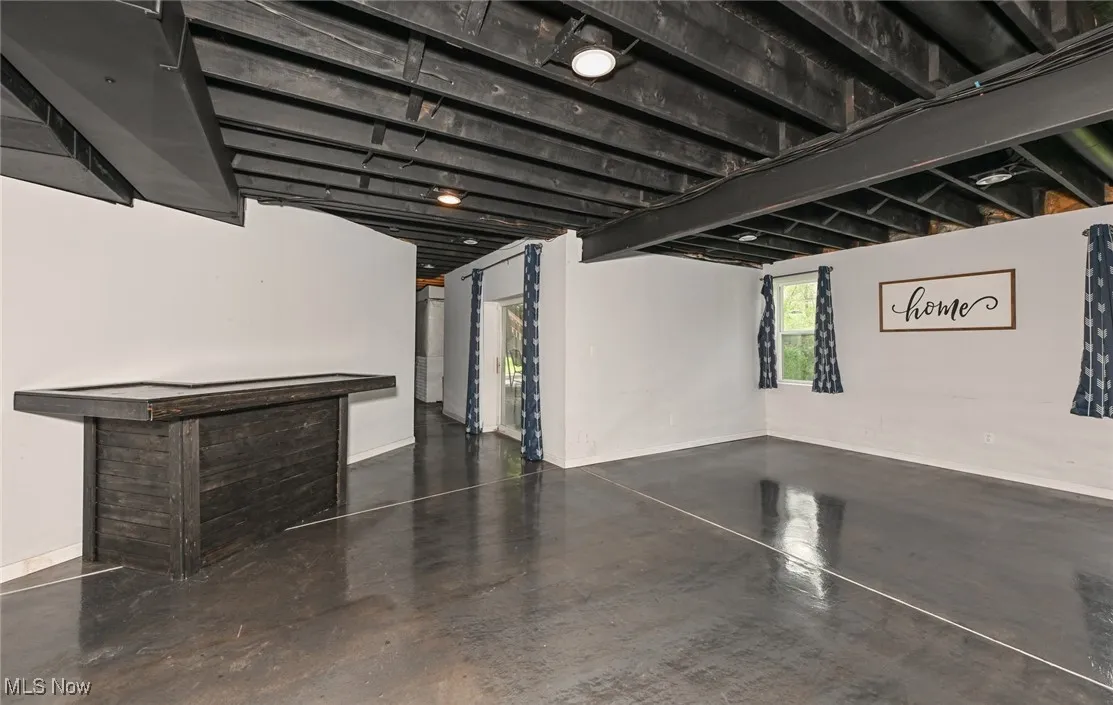 Finished basement with plenty of room for entertaining