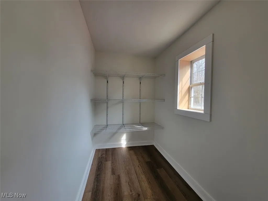 walk in pantry or storage area off kitchen