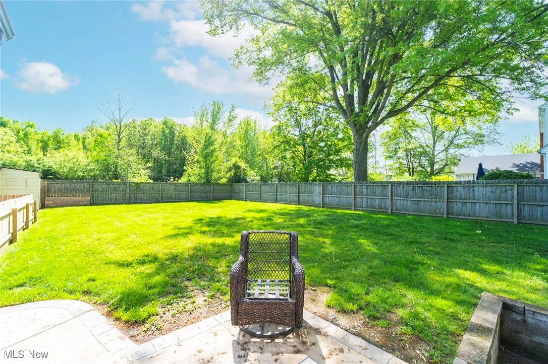 View of yard with a patio