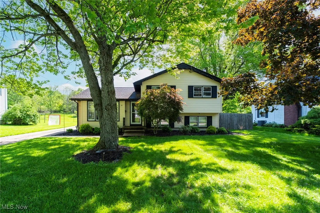 View of split level home