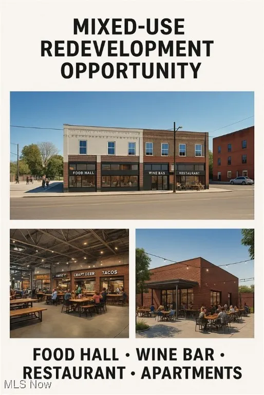 View of marketing collateral with multiple images