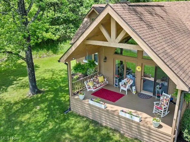 Deck with a yard