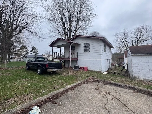 View of apartment above garage