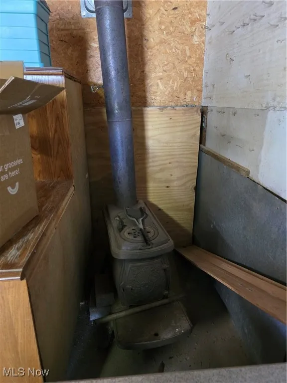 Wood Stove in Work Shop