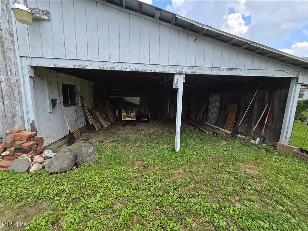 View of outbuilding