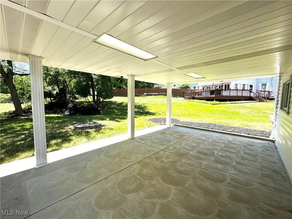 Entertain even if too rainy or sunny on the covered patio