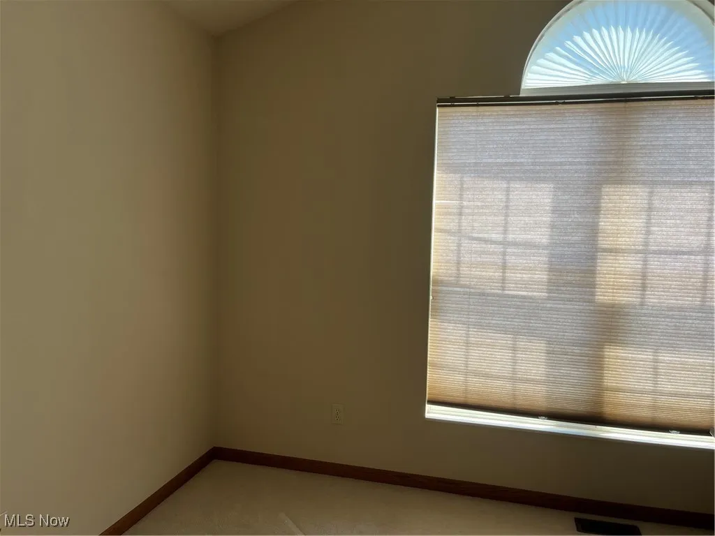 Unfurnished room featuring baseboards and carpet