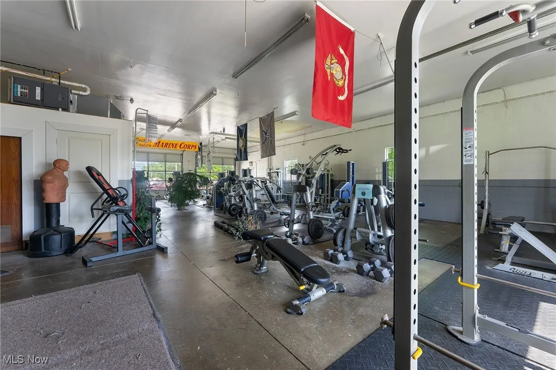 View of workout area