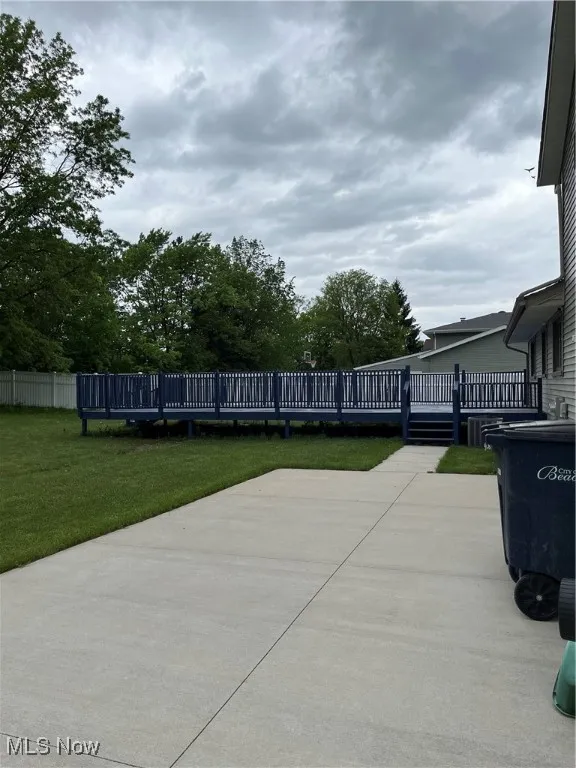 View of patio / terrace with a deck