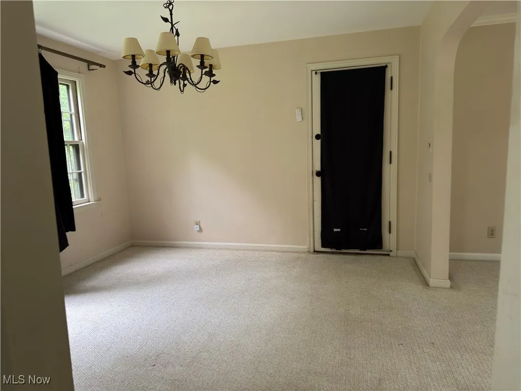 arched walkways, and a chandelier