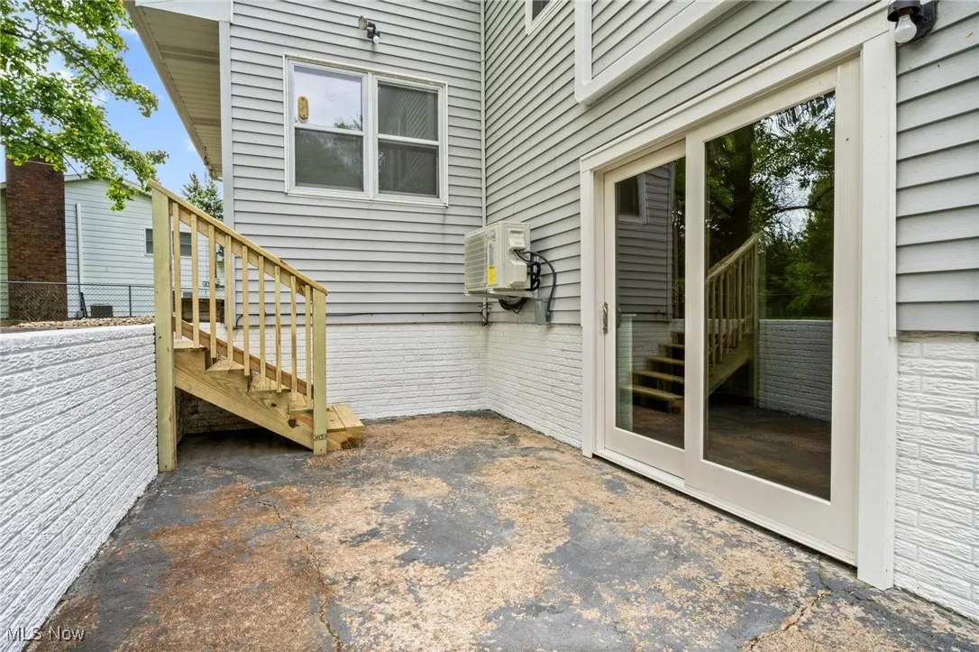 View of patio / terrace with a cooling unit