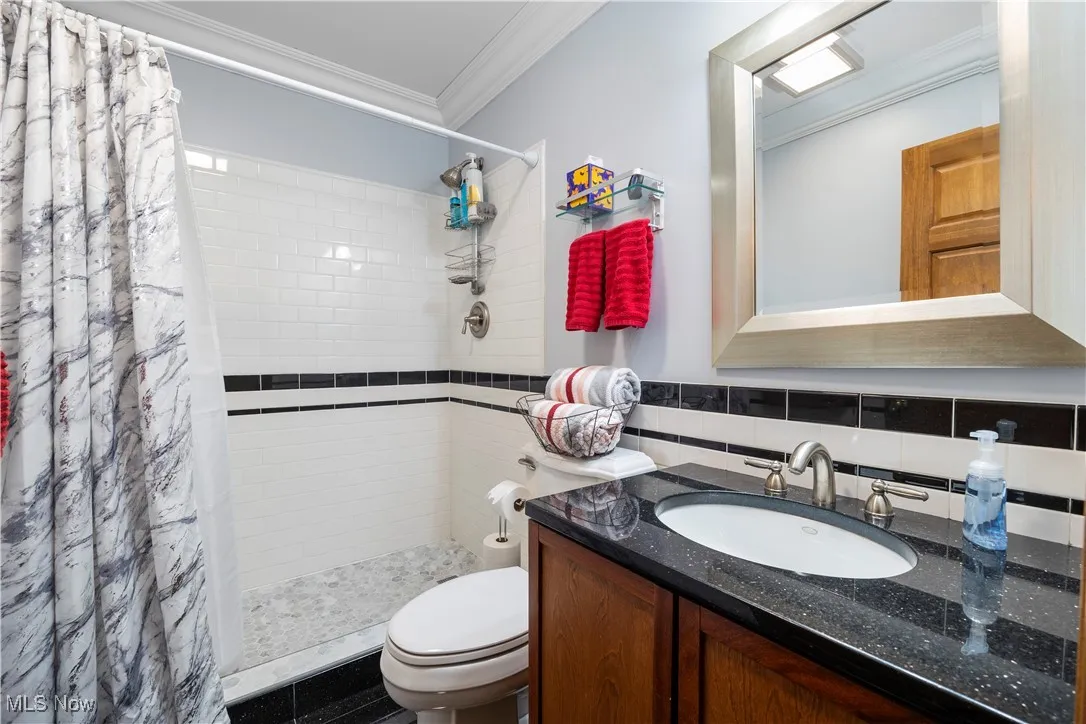 1st floor full bath with walk in shower