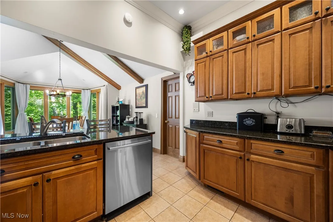 Kitchen with stainless appliances