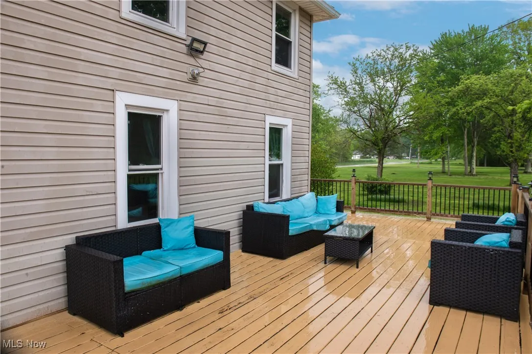 Deck featuring outdoor lounge area