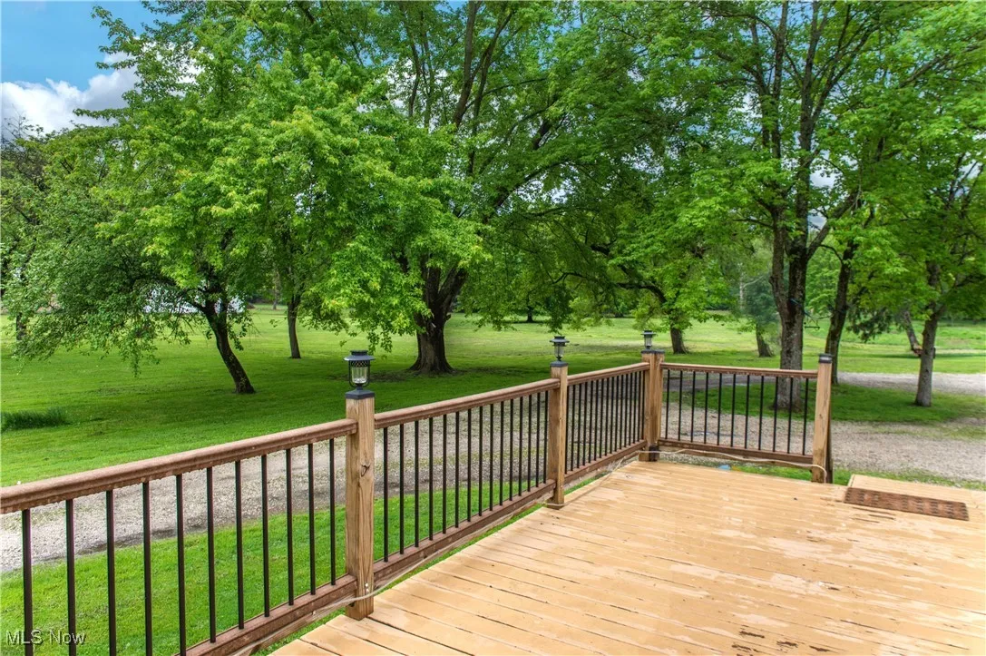 Deck with a yard