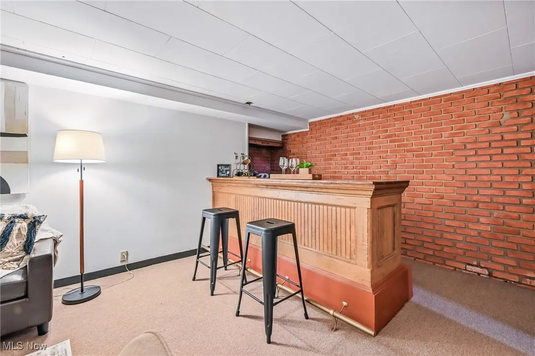 Closer view of the Bar area
