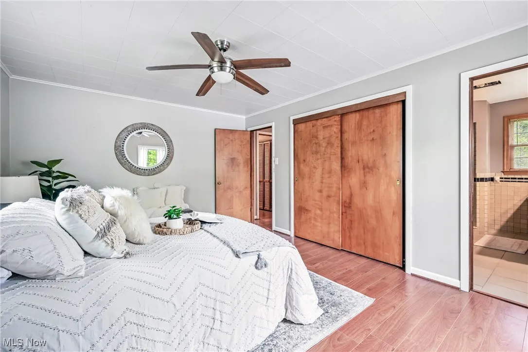Primary Bedroom showing primary bath entrance