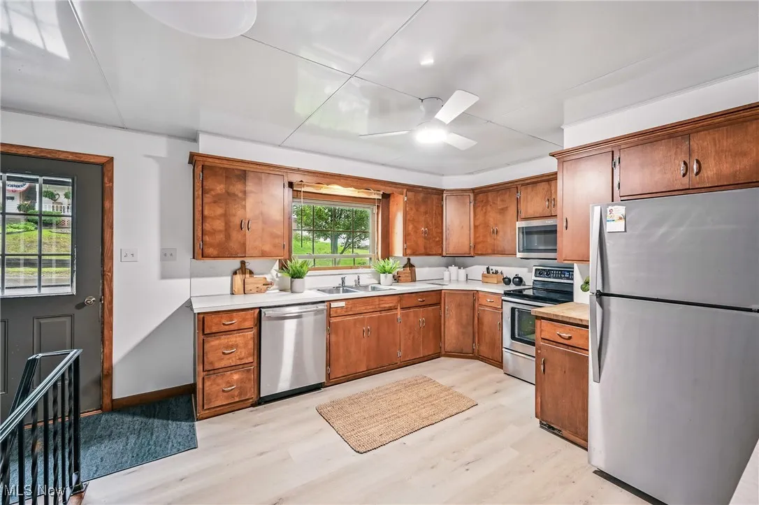Spacious Kitchen with all stainless steel appliances