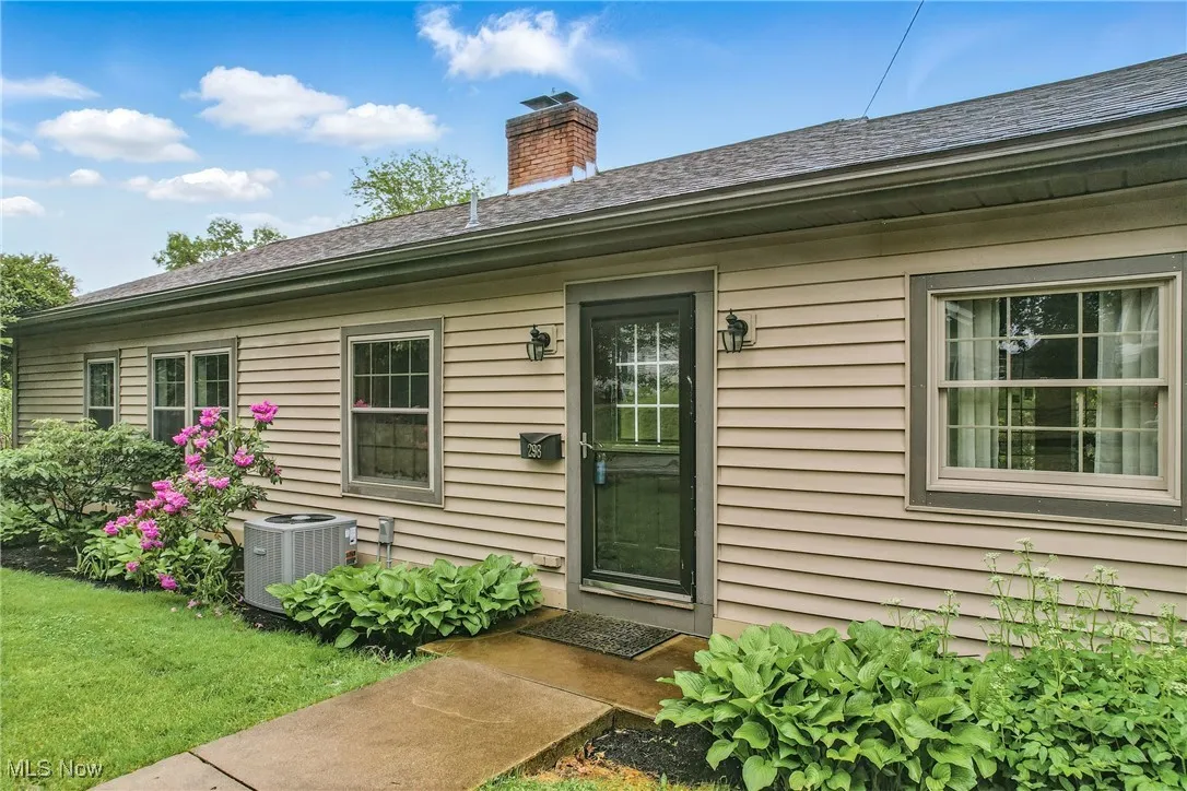 Front Entrance with flowered landscaping