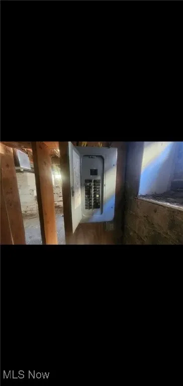 Hall with electric panel