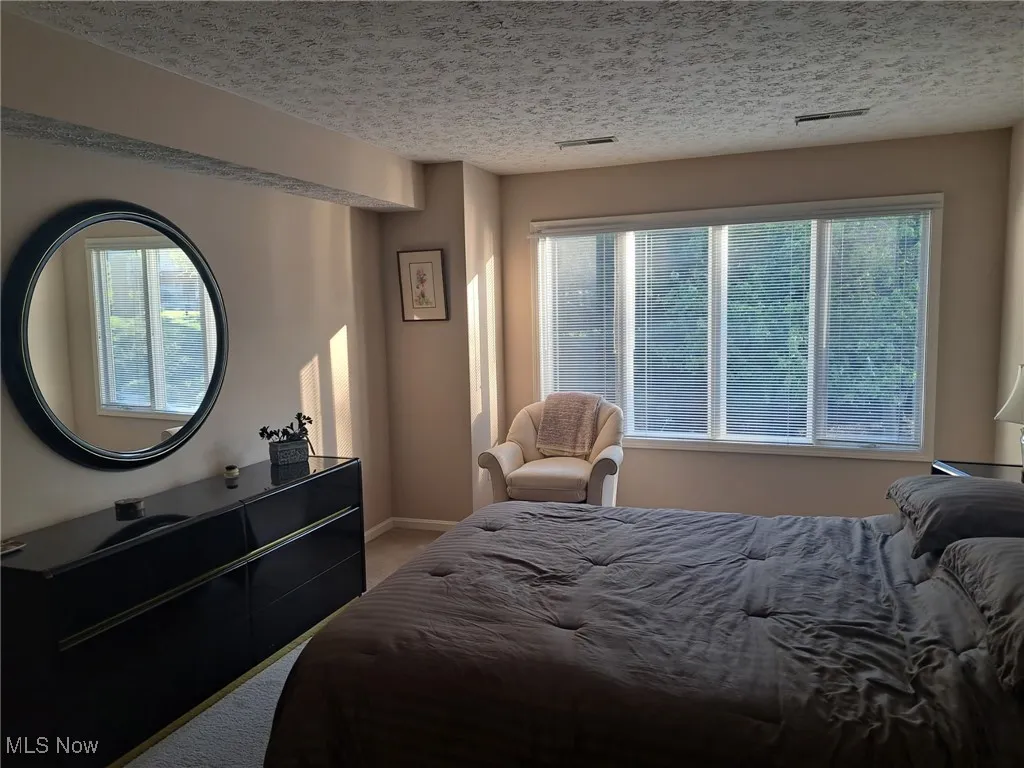 Bedroom featuring multiple windows