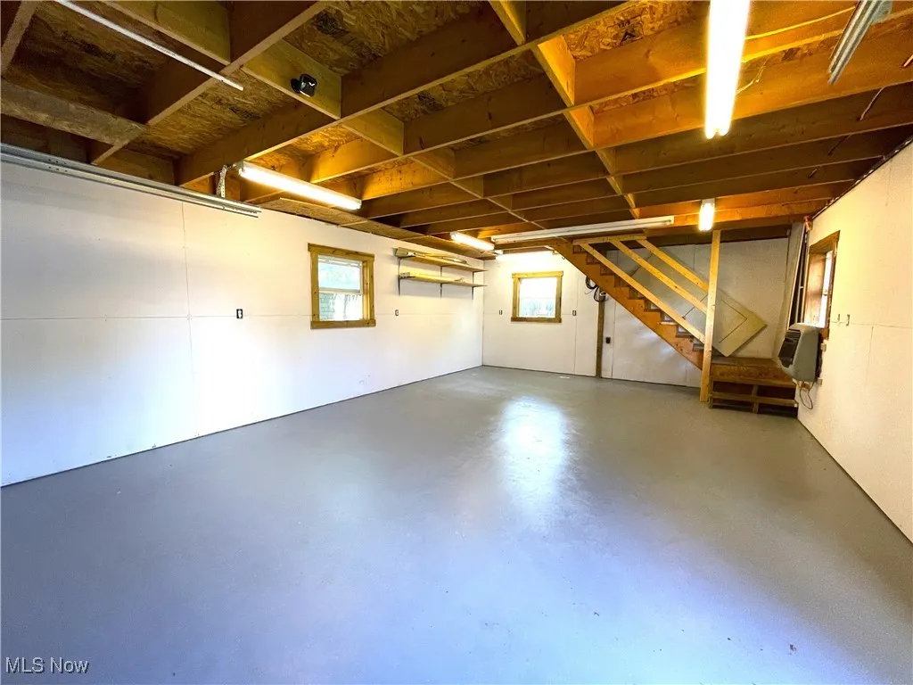 interior main level of garage