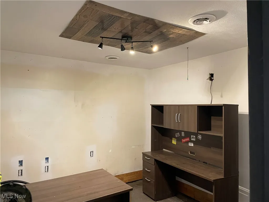 View of garage office