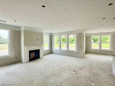 The gas fireplace will be the focal point of the living space