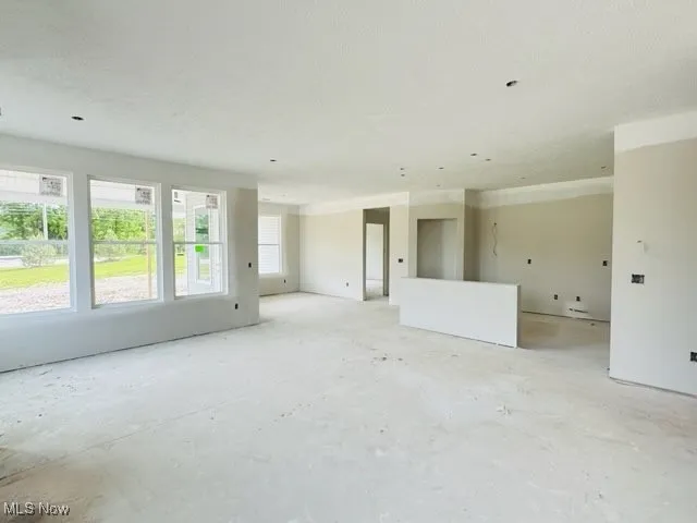 Open concept living with abundant natural light