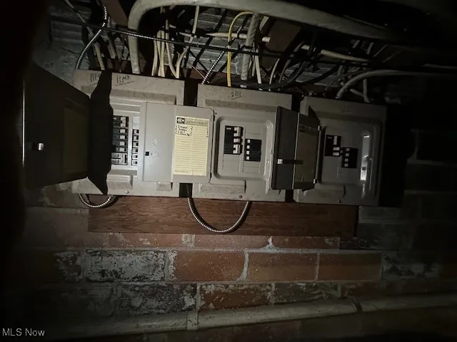 Utility room with electric panel