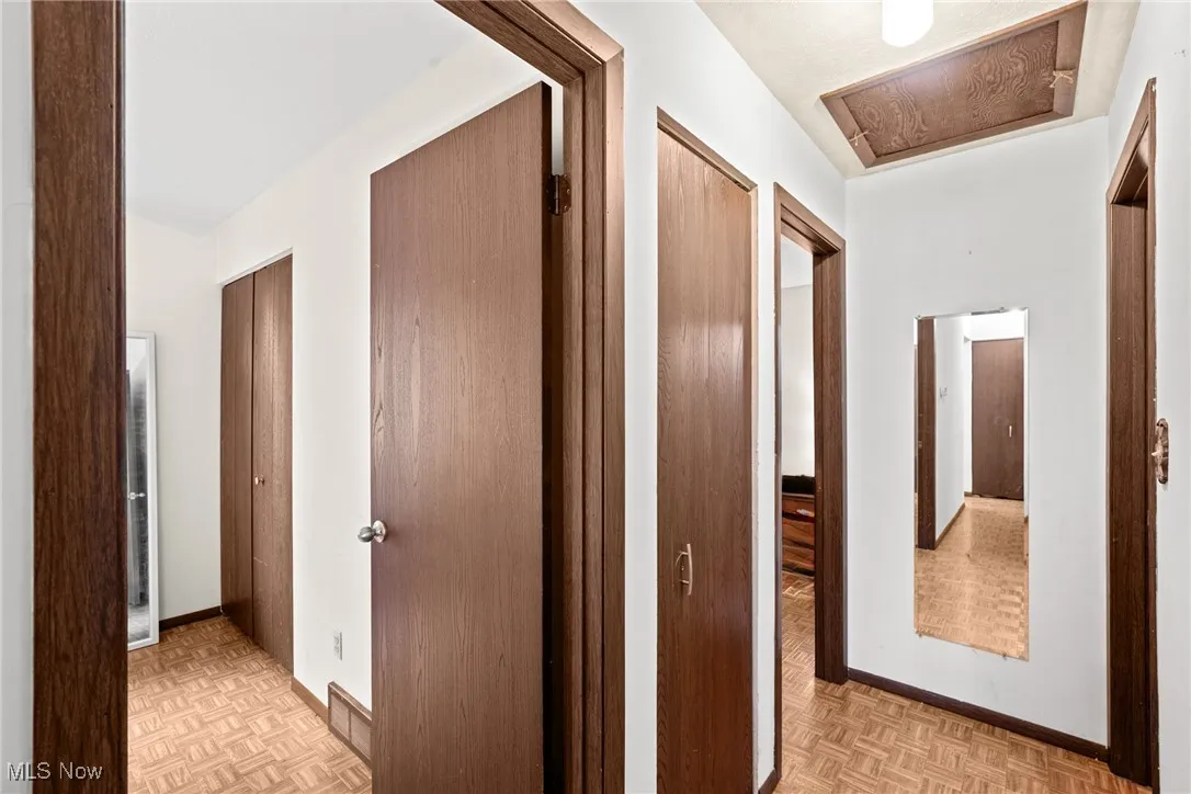 Hall with baseboards