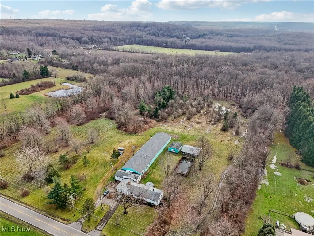 Birds eye view of property