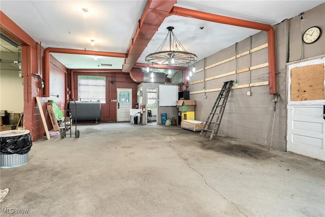Garage featuring heating fuel