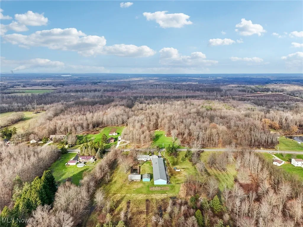 Birds eye view of property