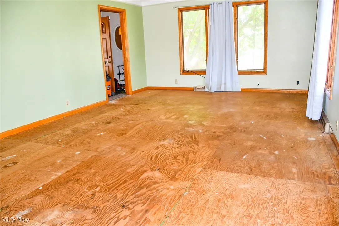 Living room with baseboards
