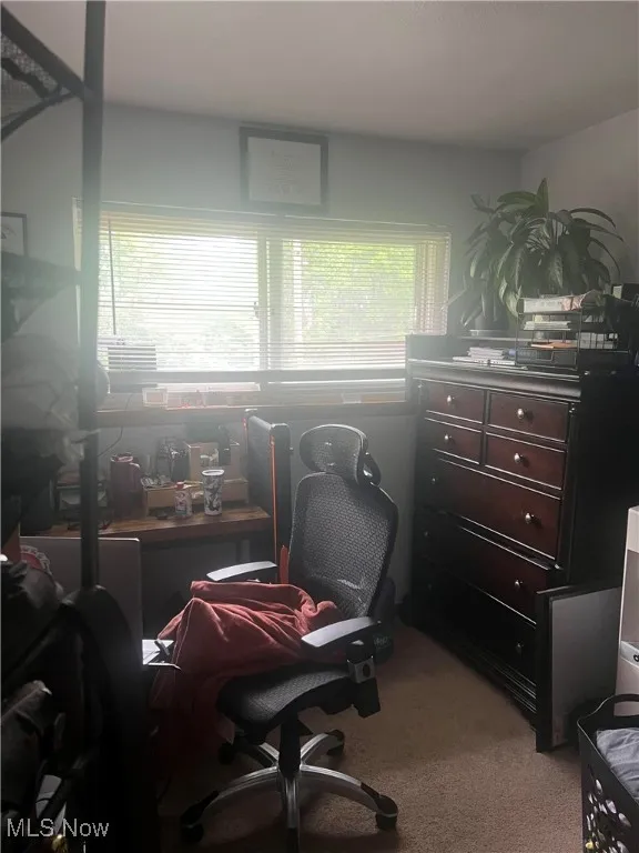 View of carpeted office space
