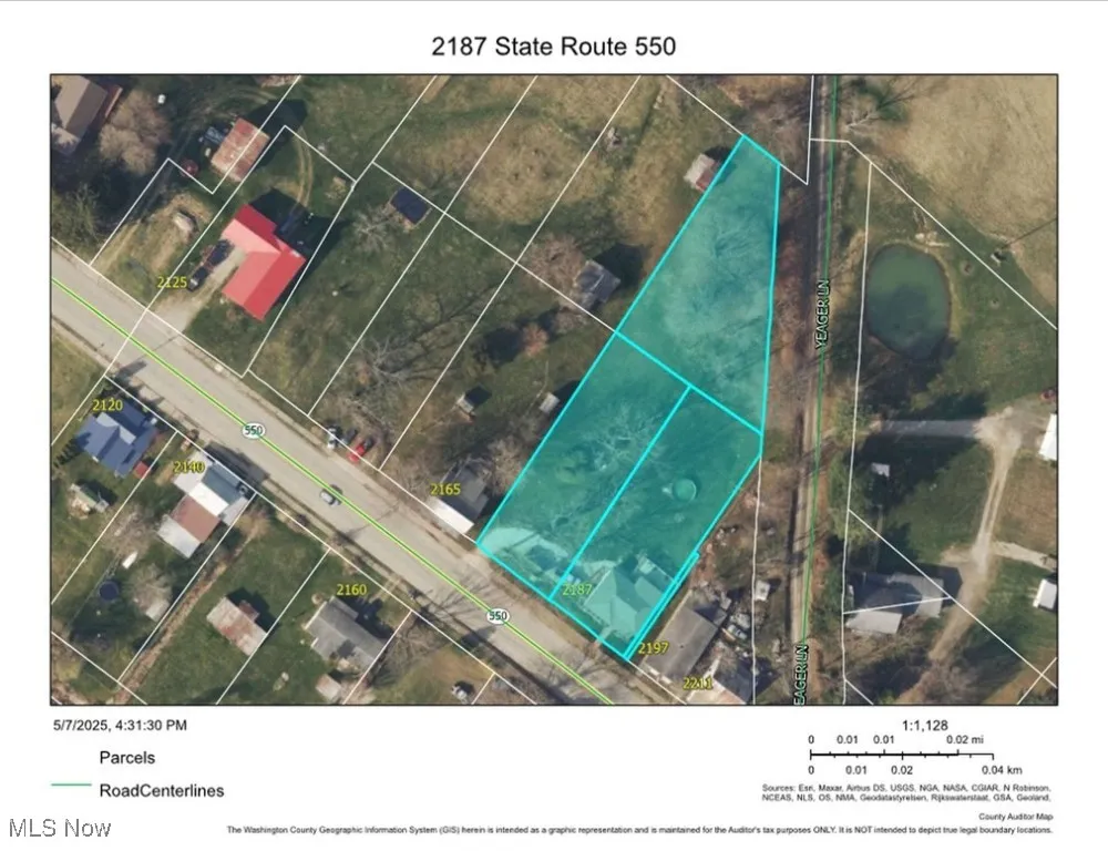Aerial view of property's location featuring property boundaries highlighted