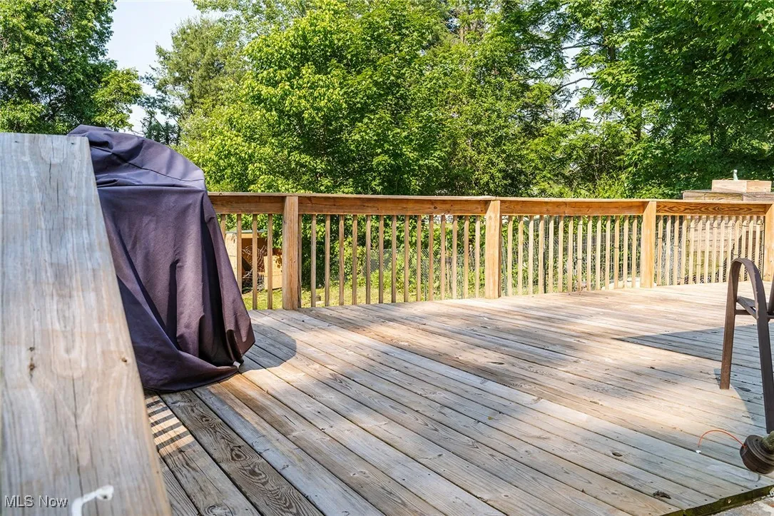 Deck with grilling area
