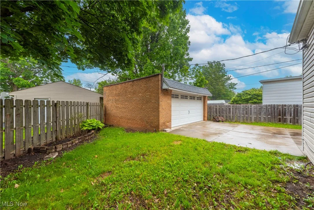 Cute fenced in backyard!