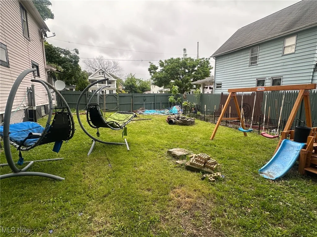 View of yard with a playground