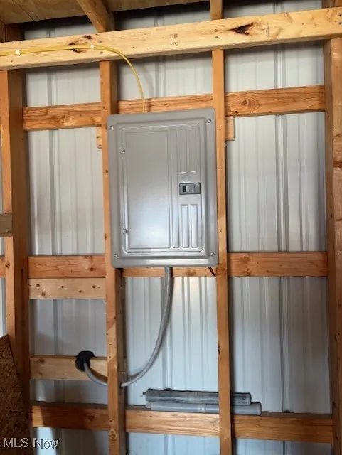 Utility room with electric panel