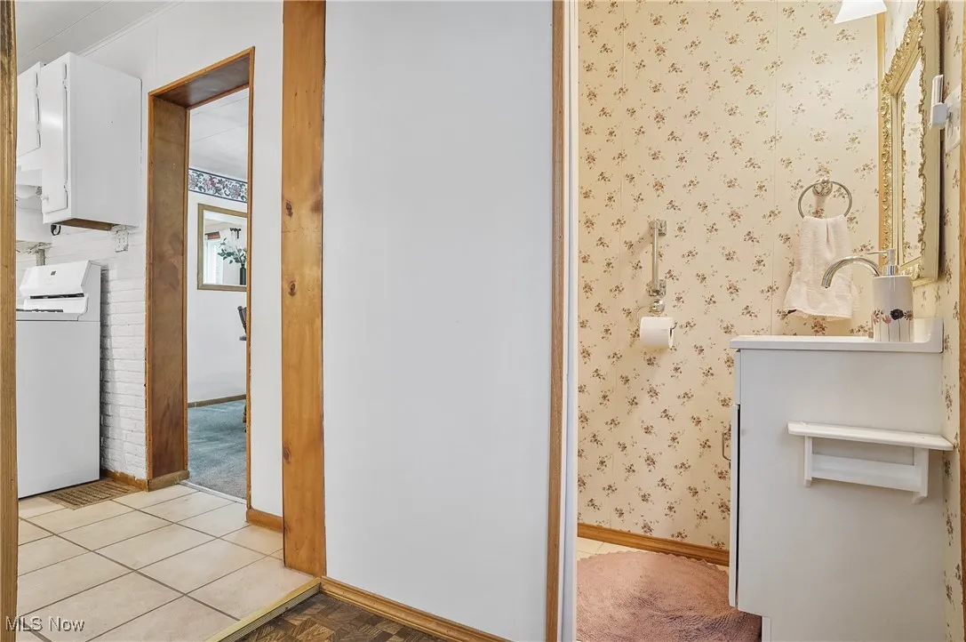 First floor half bath