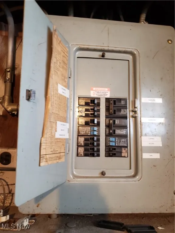 Utility room with electric panel