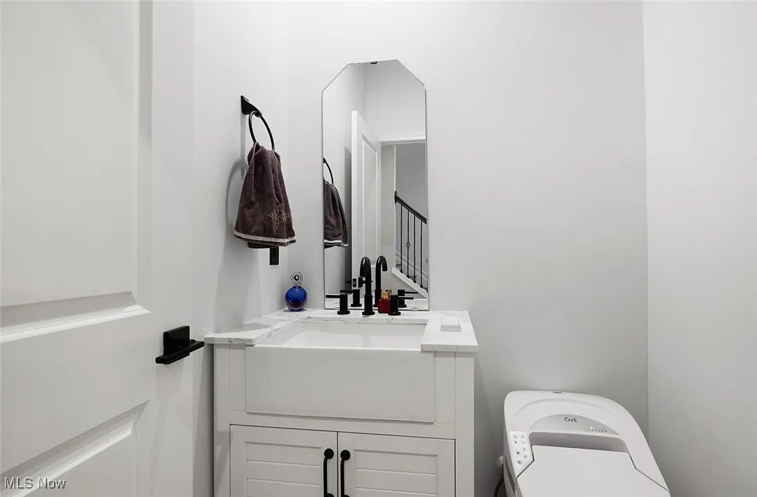 First floor half bath has a Smart Bidet!